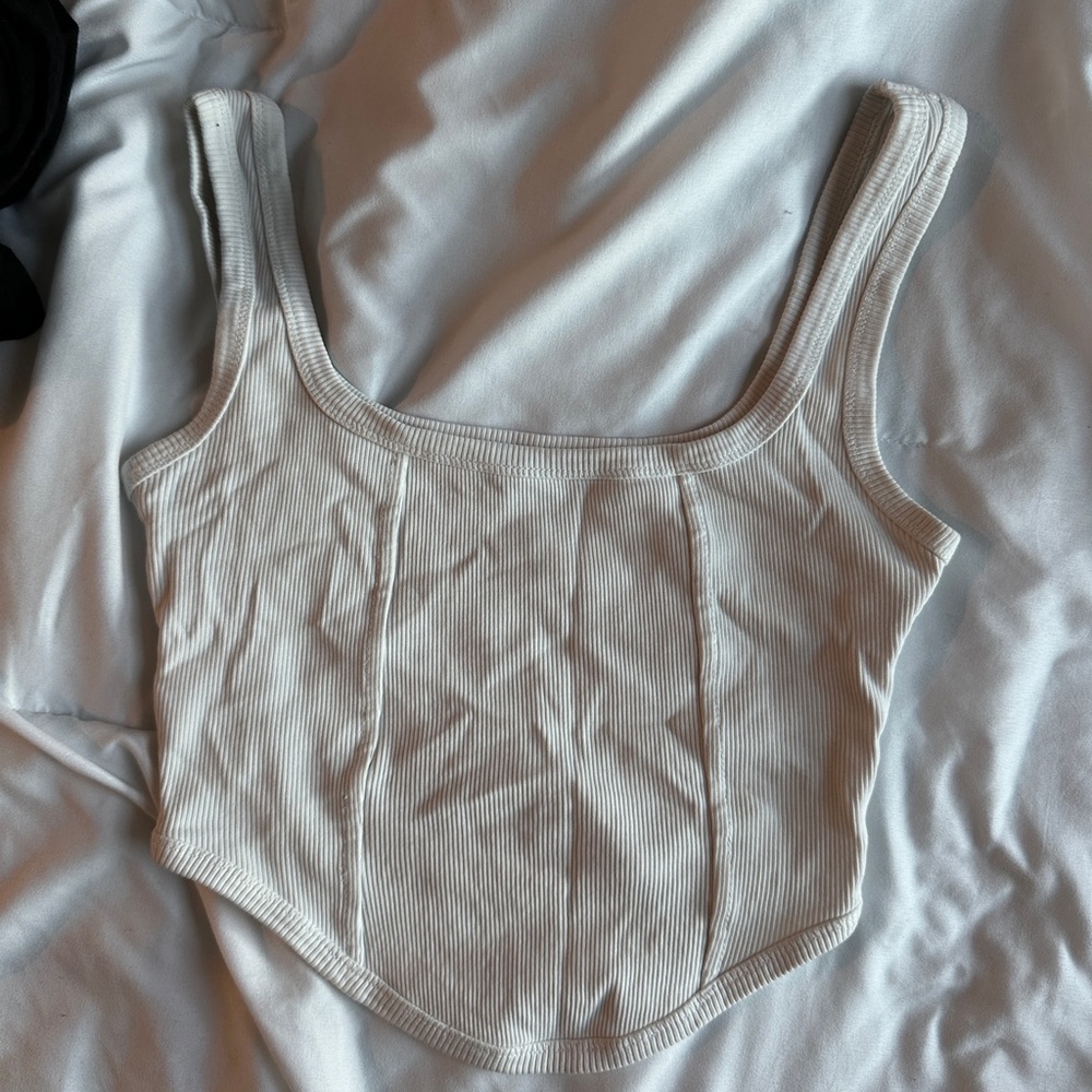 white y2k tank top